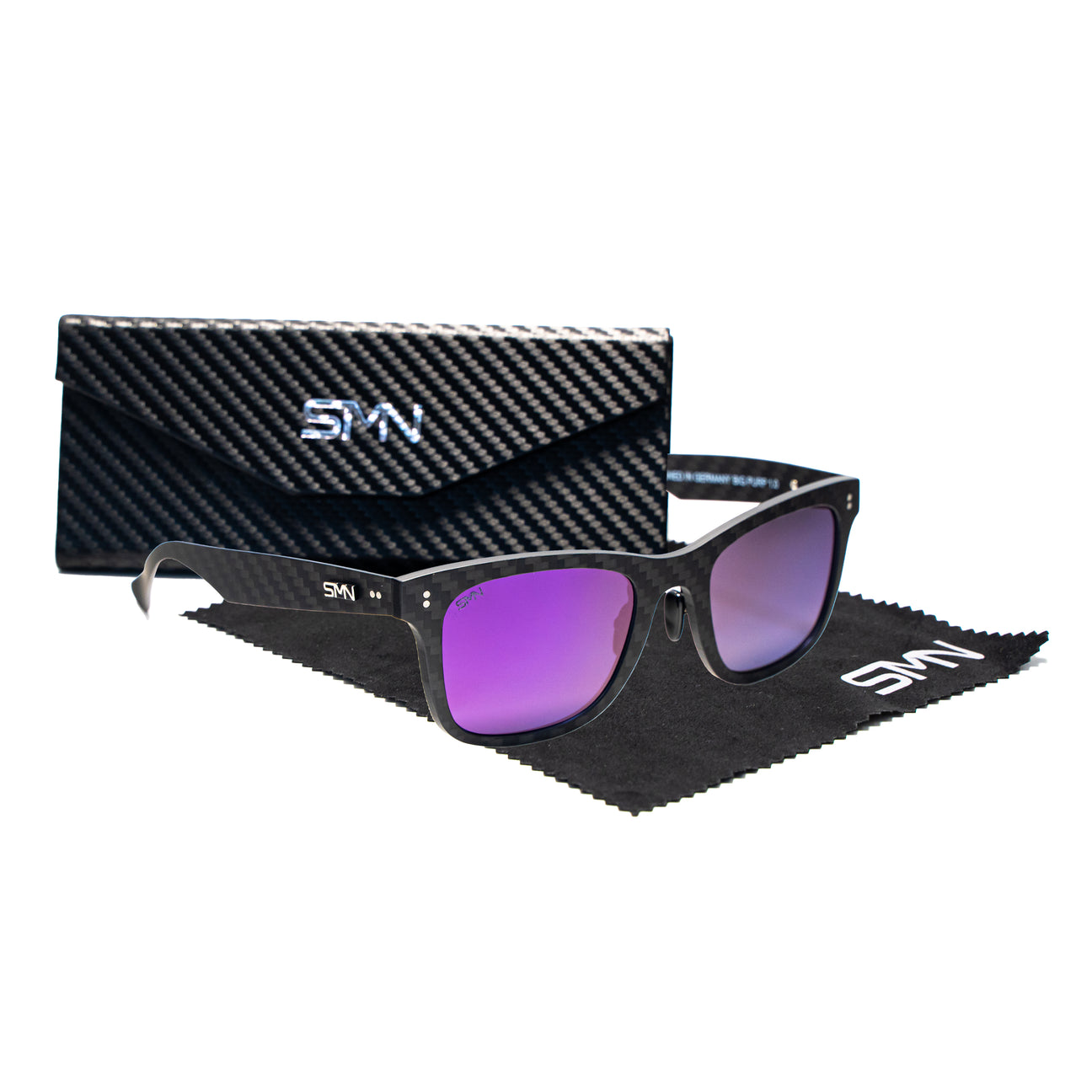 SMN FULL CARBON Sonnenbrille Big Purp 1.0
