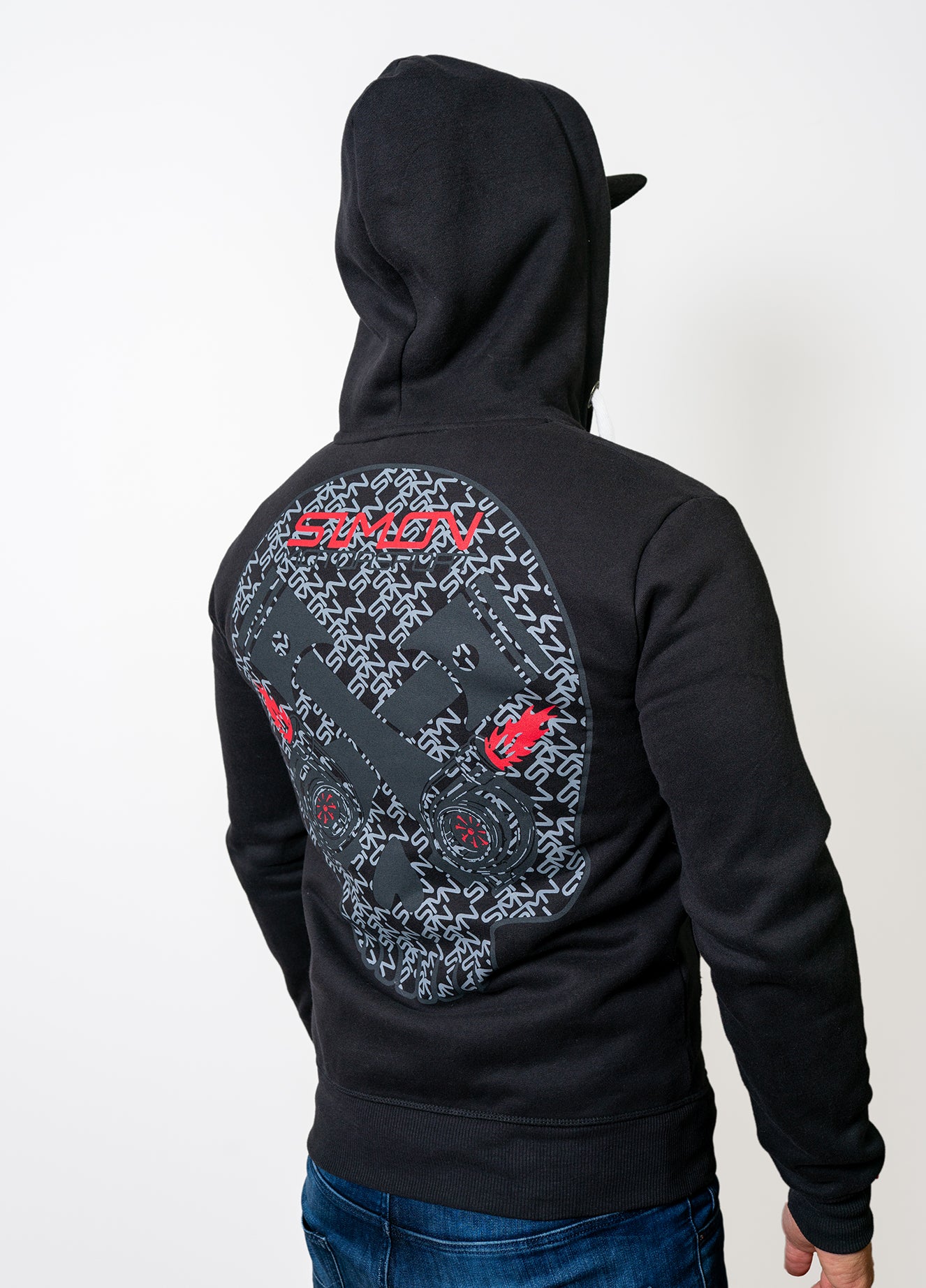 SMN SKULL BLACK Zipper